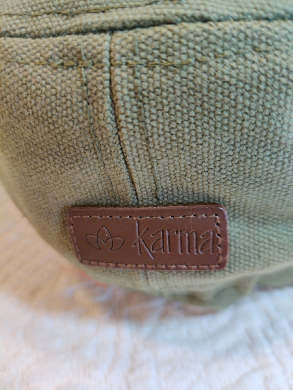 Karma Hat "Find Your Own Bliss" Floral Applique Studded Embroidered Cadet Cap - Picture 4 of 10